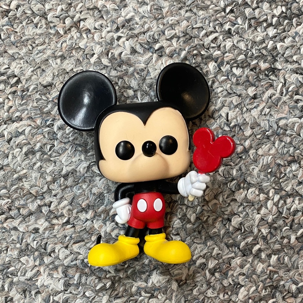 Disney Mickey Mouse Action Figure with Red and Yellow